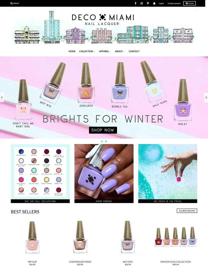 アメリカのネイルポリッシュブランド：デコマイアミ