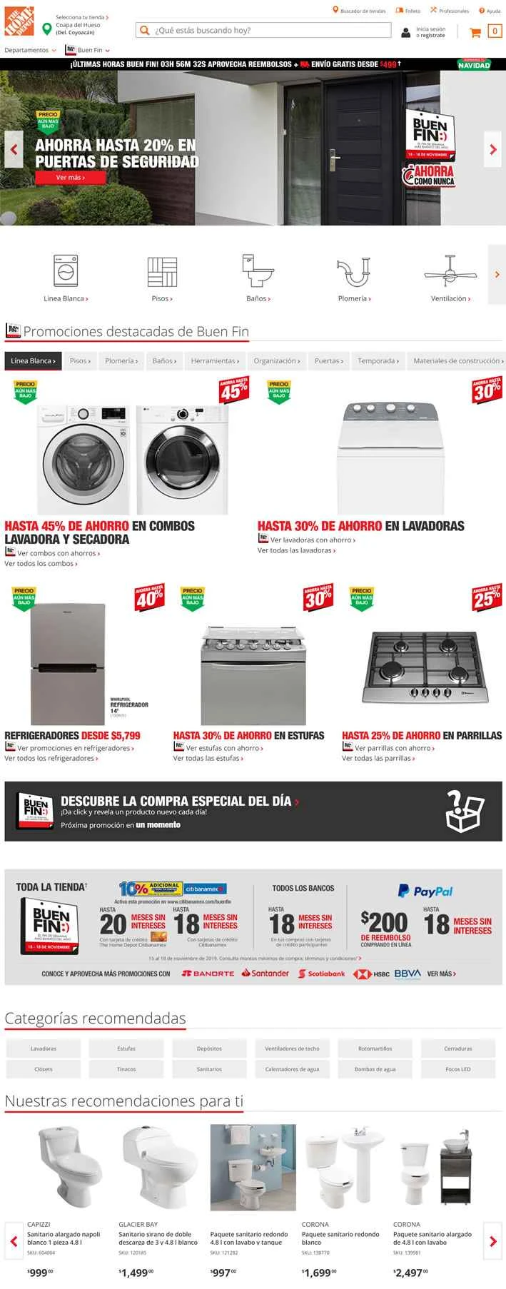 ホームデポメキシコのウェブサイト: ホームデポメキシコ