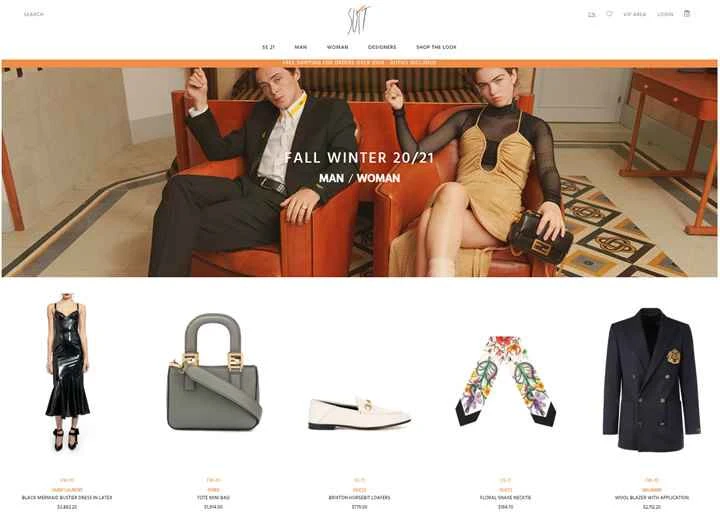 イタリアおよび国際的な高級ブランドのショッピングウェブサイト：Suitnegozi.com