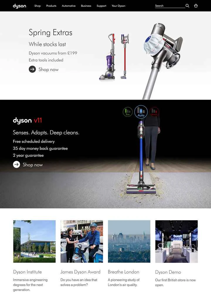 ダイソンUK公式サイト：ダイソンUK