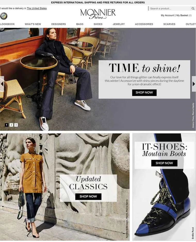 Monnier Paris US公式サイト: 有名なフランスの高級品ウェブサイト