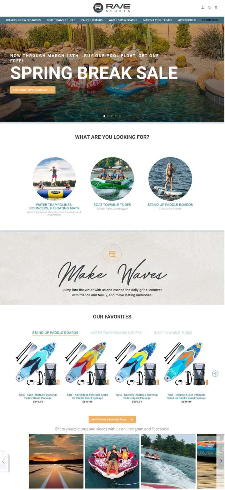 RAVE Sports は、革新的で高品質なウォータースポーツ製品を提供する米国のサプライヤーです。