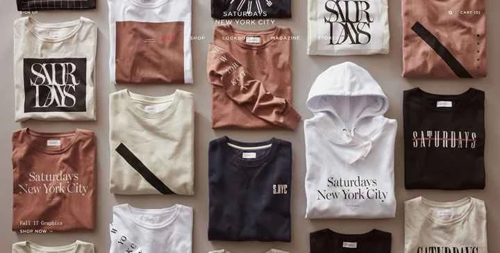 ニューヨークを拠点とするアパレル＆ライフスタイルブランド：サタデーズNYC