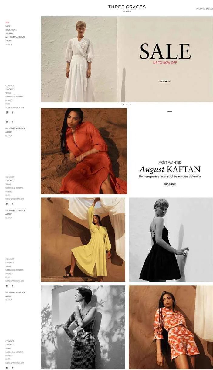 スリー・グレース・ロンドン公式サイト：英国高級ブランド