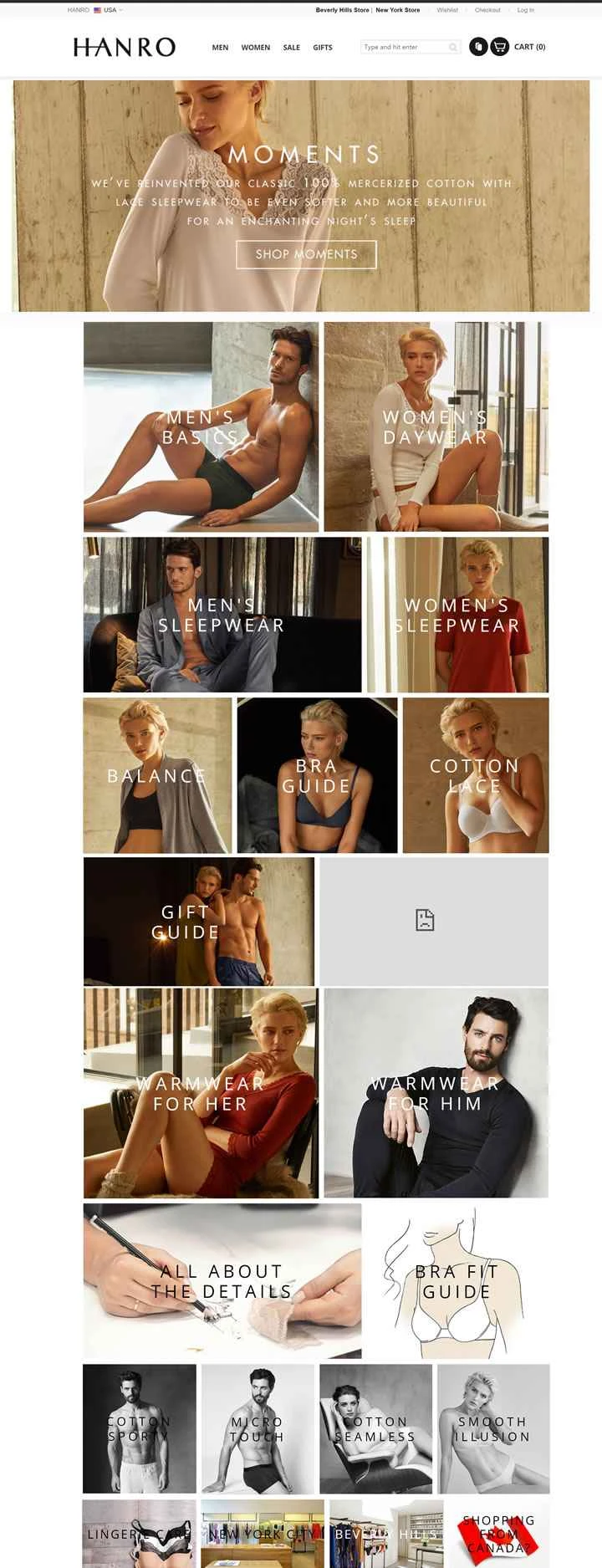 Hanro公式サイト：高級メンズ・レディース下着、パジャマ、ラウンジウェア