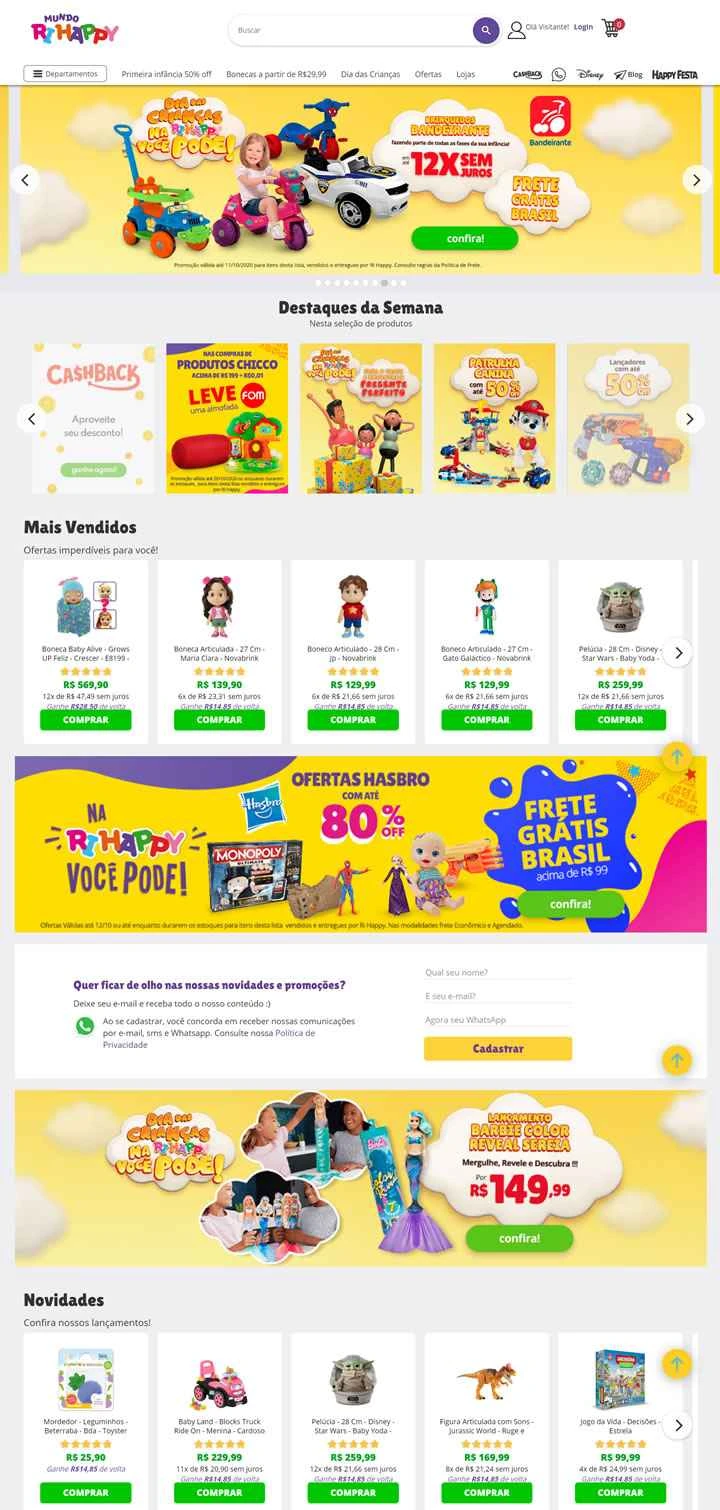 ブラジル最大の玩具チェーン、Ri Happy。