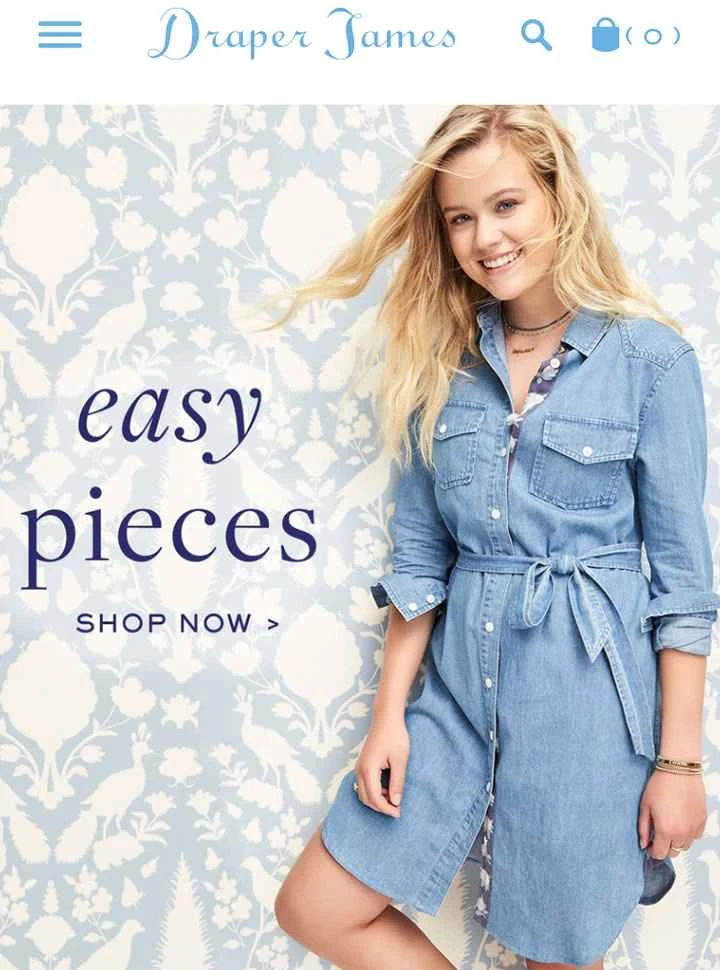 Draper James公式サイト：有名女優リース・ウィザースプーンが設立したブランド