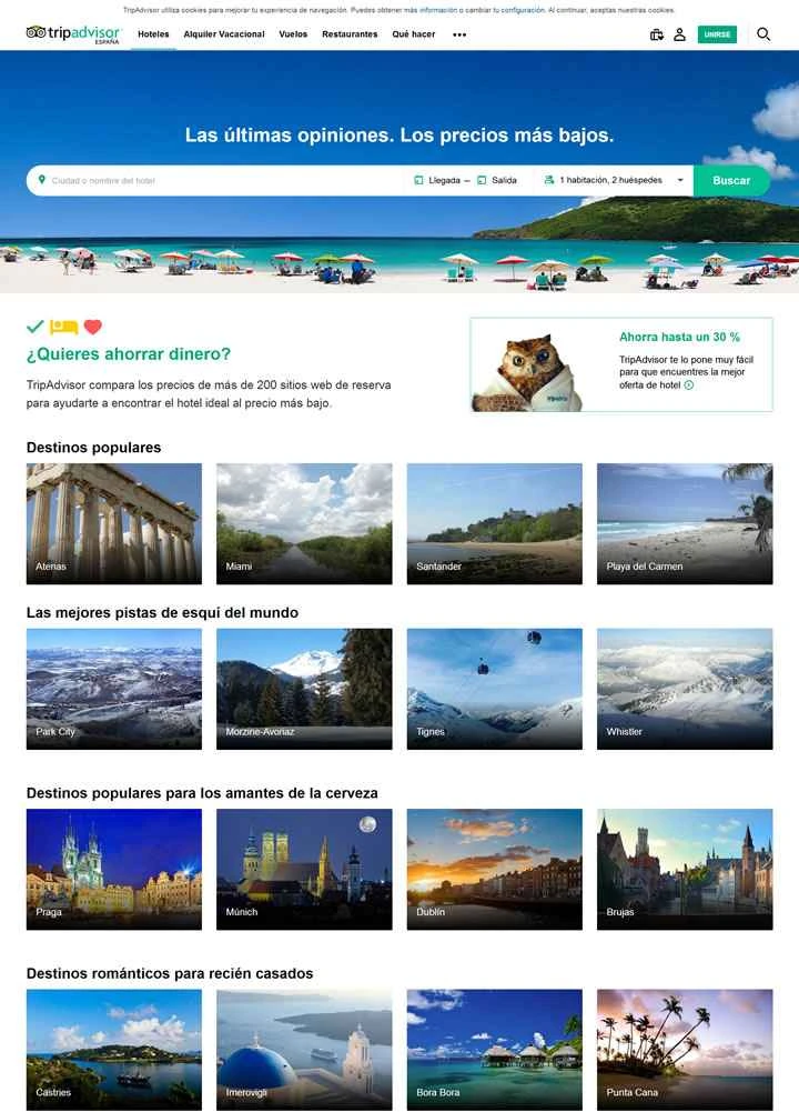 トリップアドバイザー スペイン公式サイト: 世界有数の旅行ウェブサイト