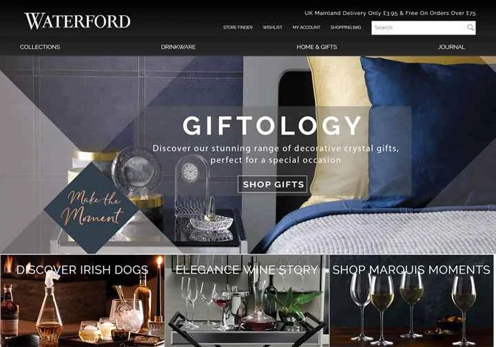 ウォーターフォードUK公式ウェブサイト：世界で最も人気のあるプレミアムクリスタルブランド