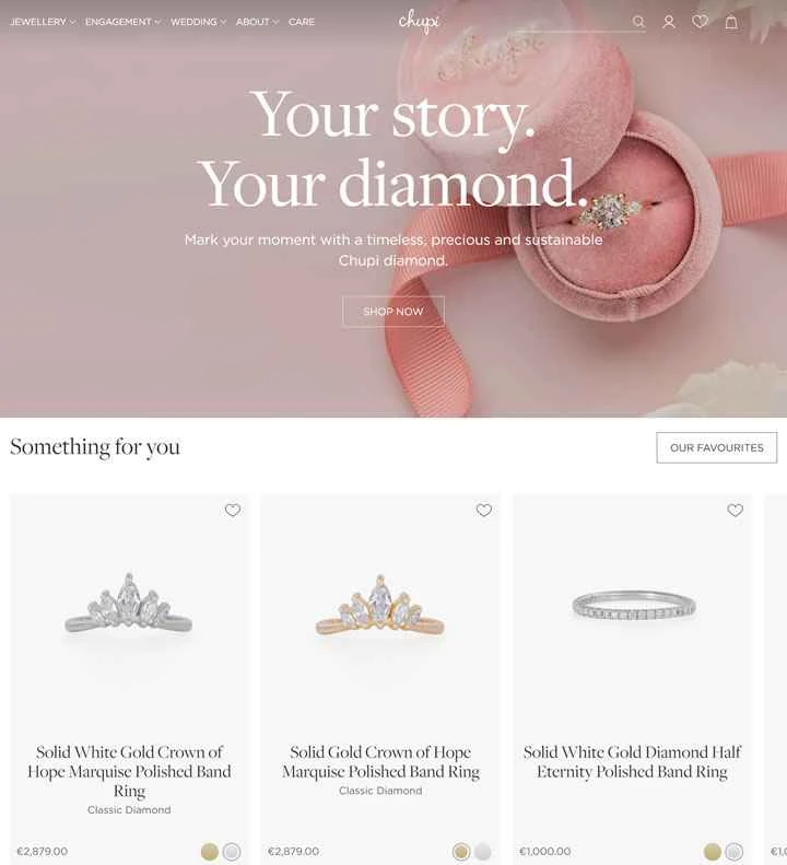 Chupi 公式サイト: アイルランドの手作り婚約指輪、結婚指輪、そして絶妙なジュエリー