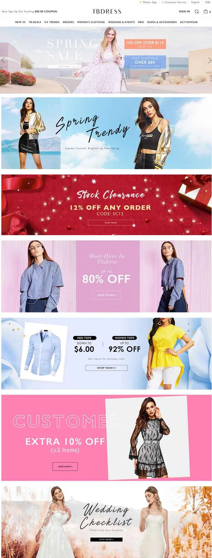 格安ドレスとウェディングドレスをオンラインで：Tbdress