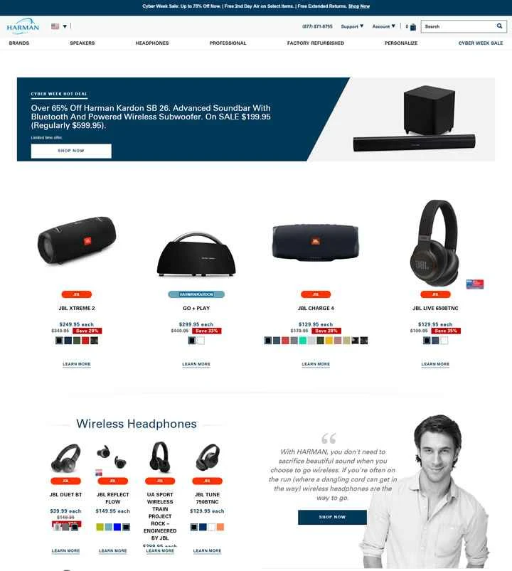 Harman Audio公式ストア：JBL、Harman Kardon、Infinity、AKGの製品を購入