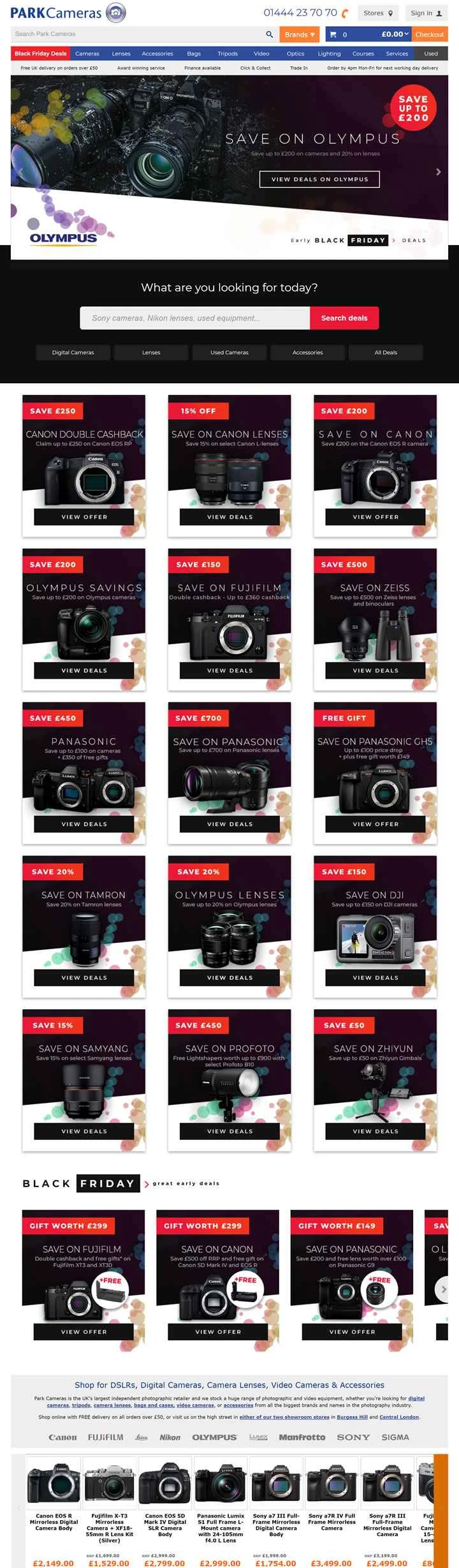 英国最大の独立系写真販売店、パークカメラ