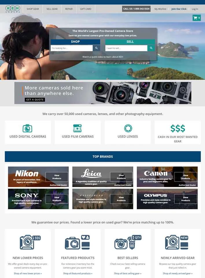 世界最大の中古カメラ店：KEH