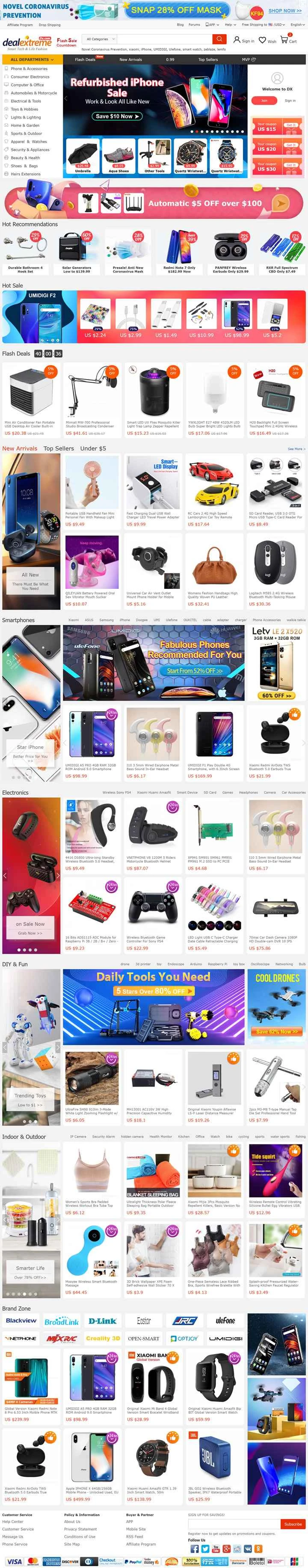 DealeXtreme (DX) は、中国における対外貿易のための総合的な B2C 電子商取引 Web サイトです。