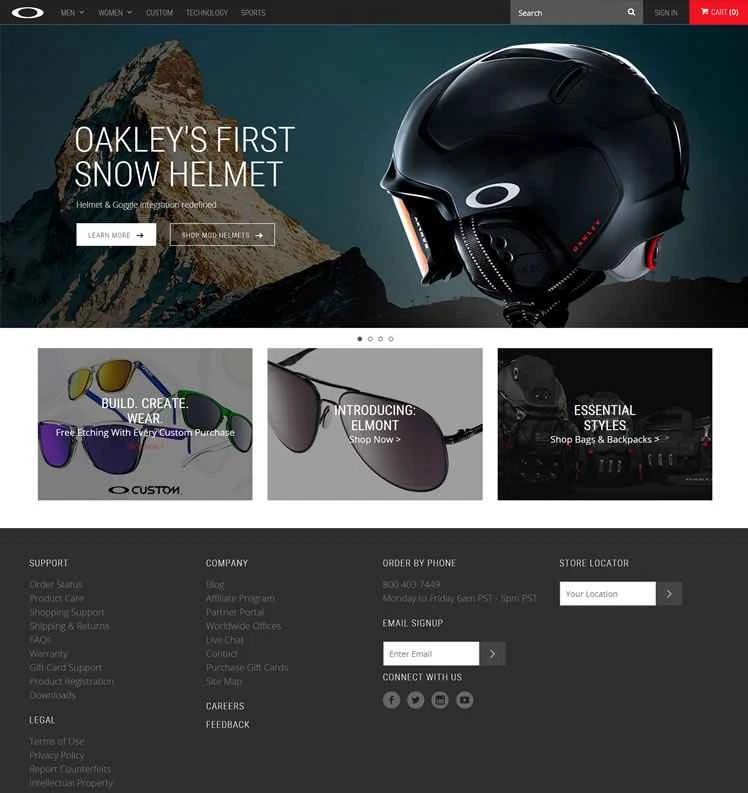 オークリー公式サイト：スポーツサングラス、スノーゴーグル、アパレル