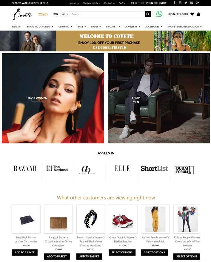 中東の高級品市場：コベティ