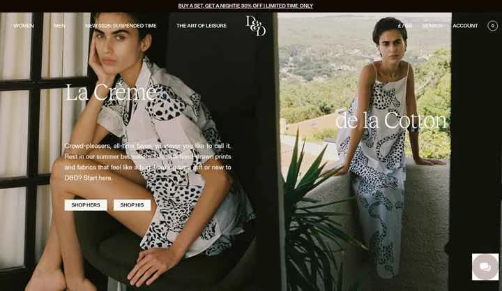 英国デザインの高級パジャマ：デズモンド＆デンプシー