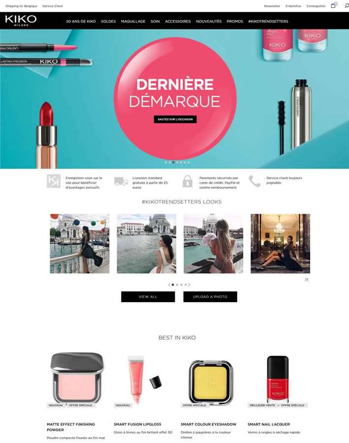 KIKO Belgium公式サイト：イタリアのメイクアップブランド