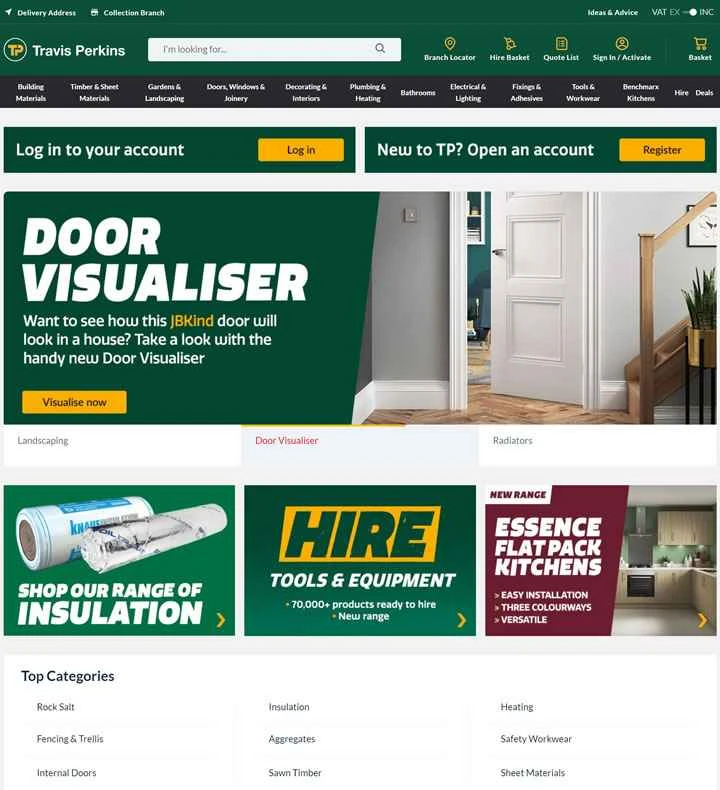 英国の建築資材サプライヤー、トラヴィス・パーキンス