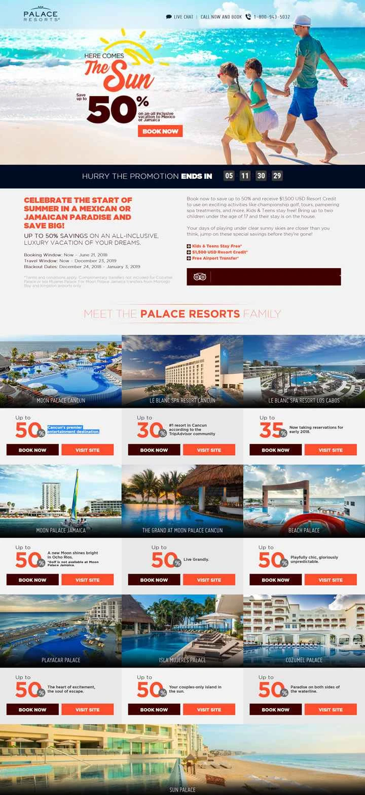 パレスリゾートメキシコの予約：パレスリゾート