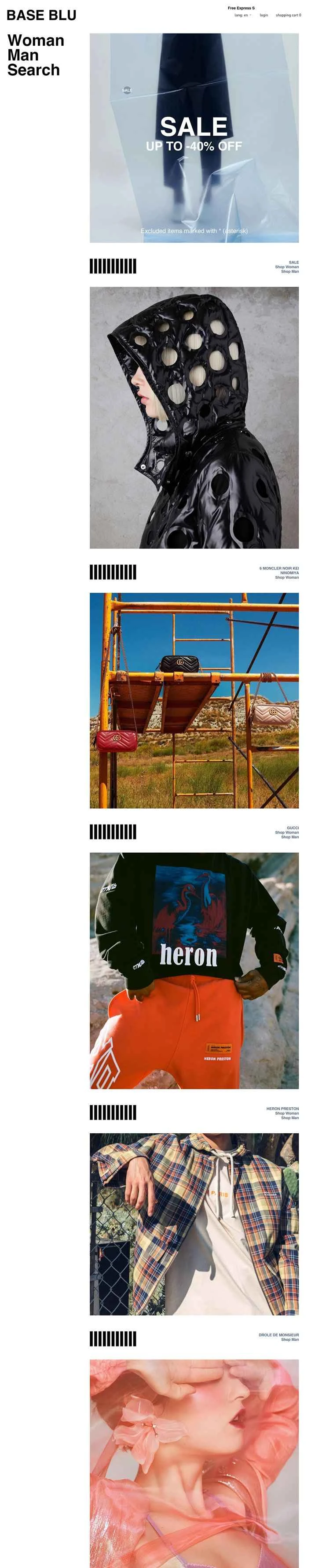 イタリアの高級コンセプトストア：Base Blu