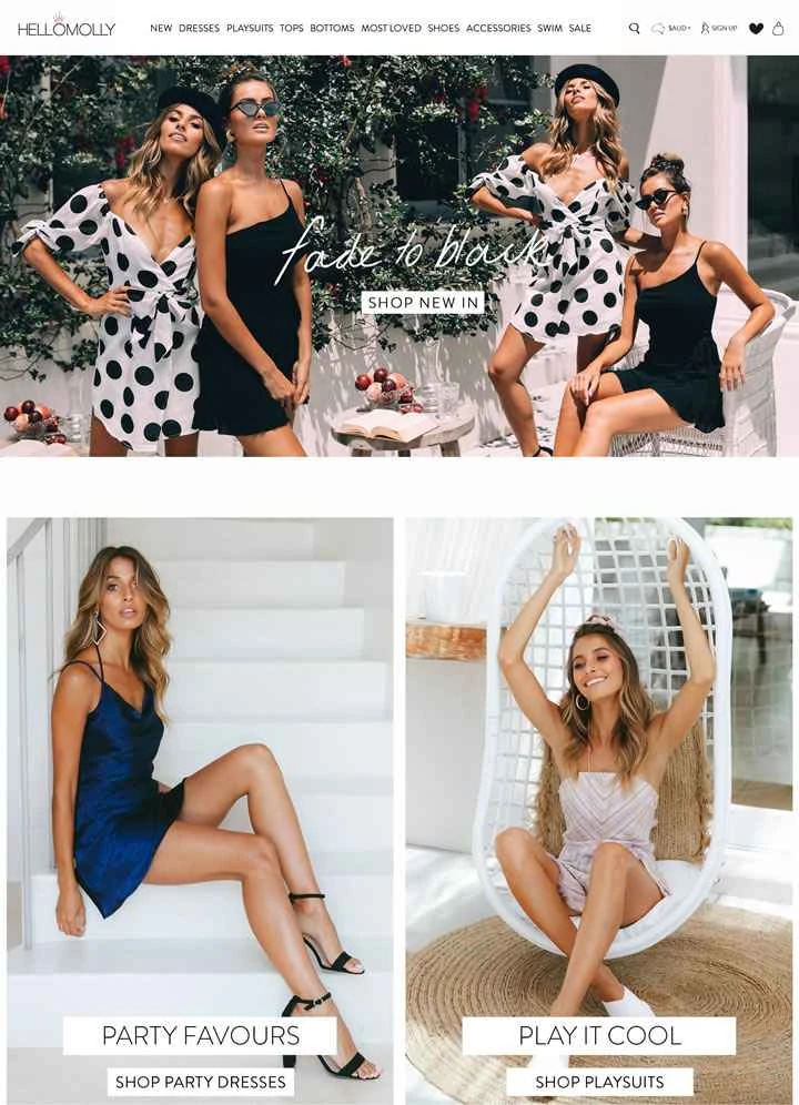 オーストラリアのオンラインファッションブティック「Hello Molly」