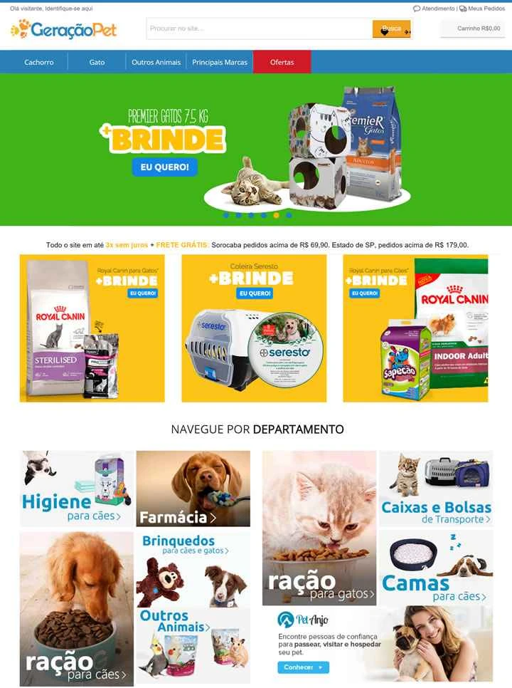 ブラジルのオンライン ペット ショップ: Geração Pet