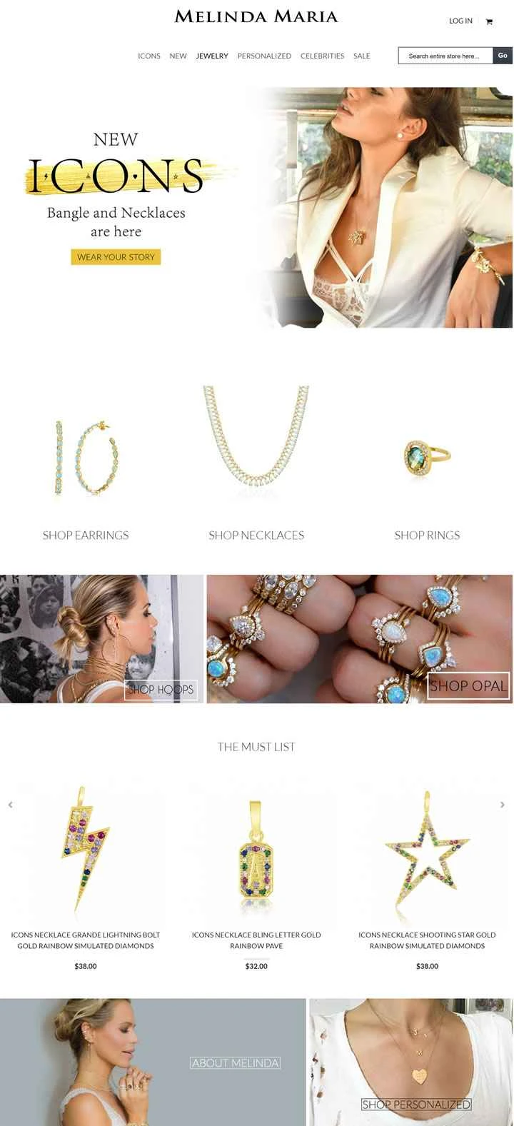 有名ジュエリーデザイナー：メリンダ・マリア・ジュエリー