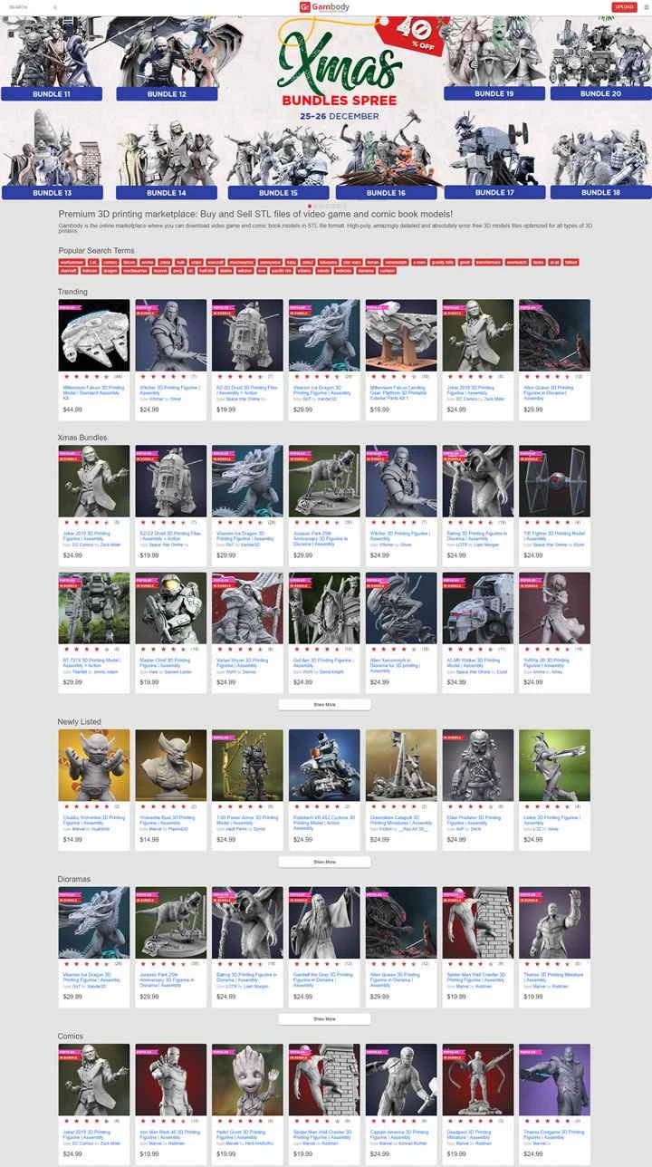 先進的な3Dプリンティング市場：Gambody