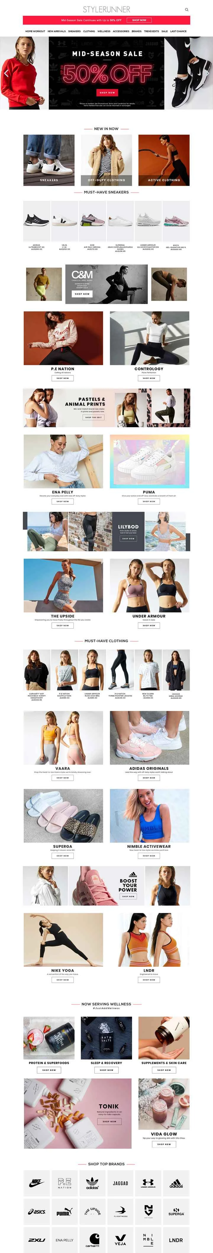 世界で最も人気のあるスポーツウェアブランド、デジタルのリーディングサイト：Stylerunner