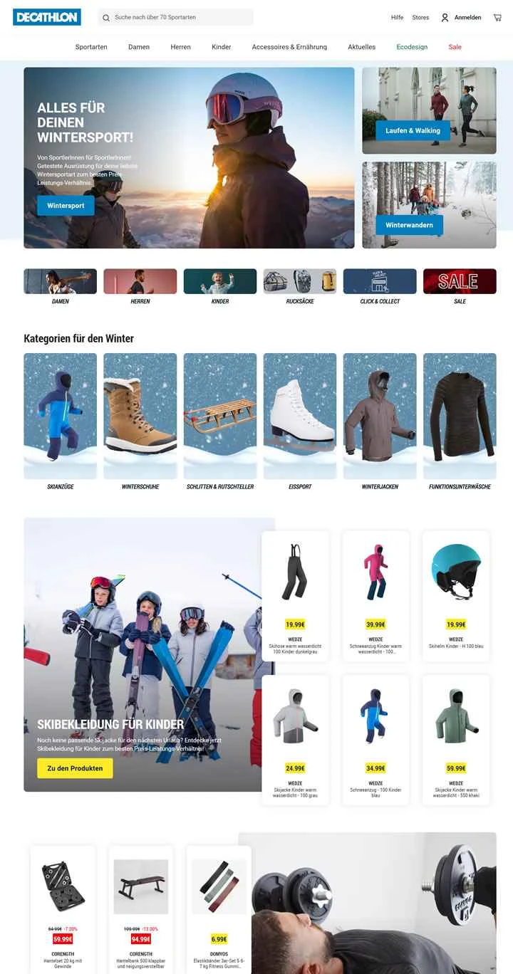デカトロンオーストリア公式サイト：デカトロンオーストリア