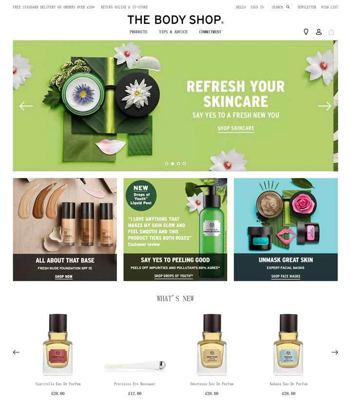 ザ・ボディショップUK公式サイト：ザ・ボディショップUK