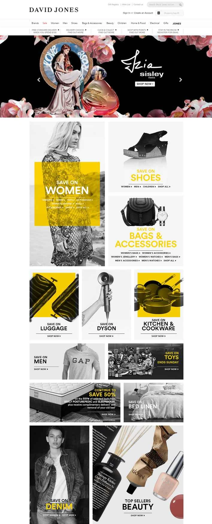 オーストラリアのデパート：デビッド・ジョーンズ