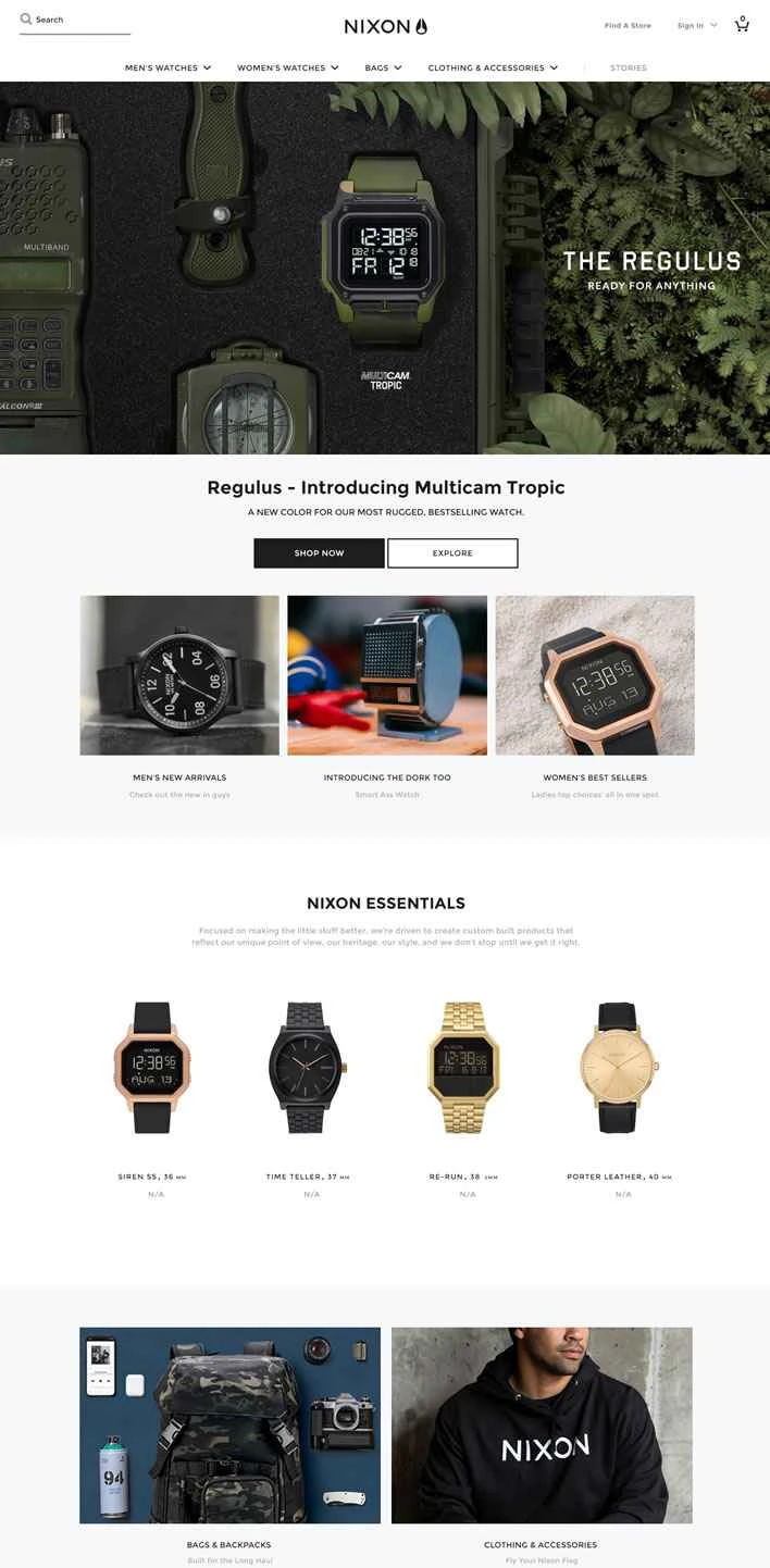 ニクソンウォッチ公式サイト：ニクソンウォッチ