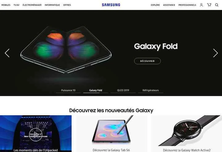 Samsung France 公式ウェブサイト: Samsung France