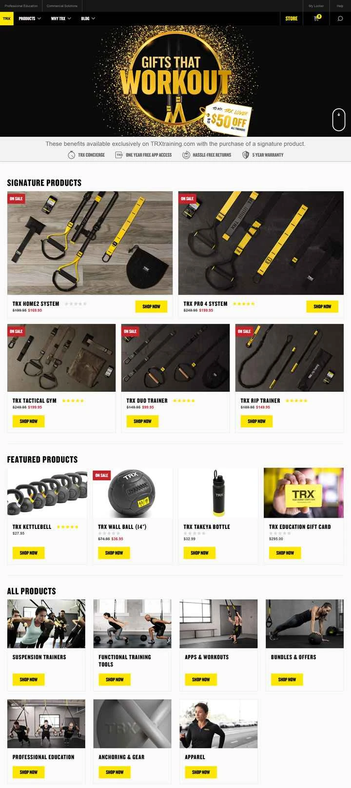 サスペンショントレーニングロープ：TRX