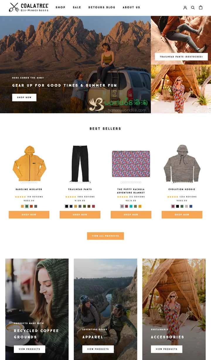 Coalatree エコフレンドリー製品: アウトドアアパレルとアクセサリー