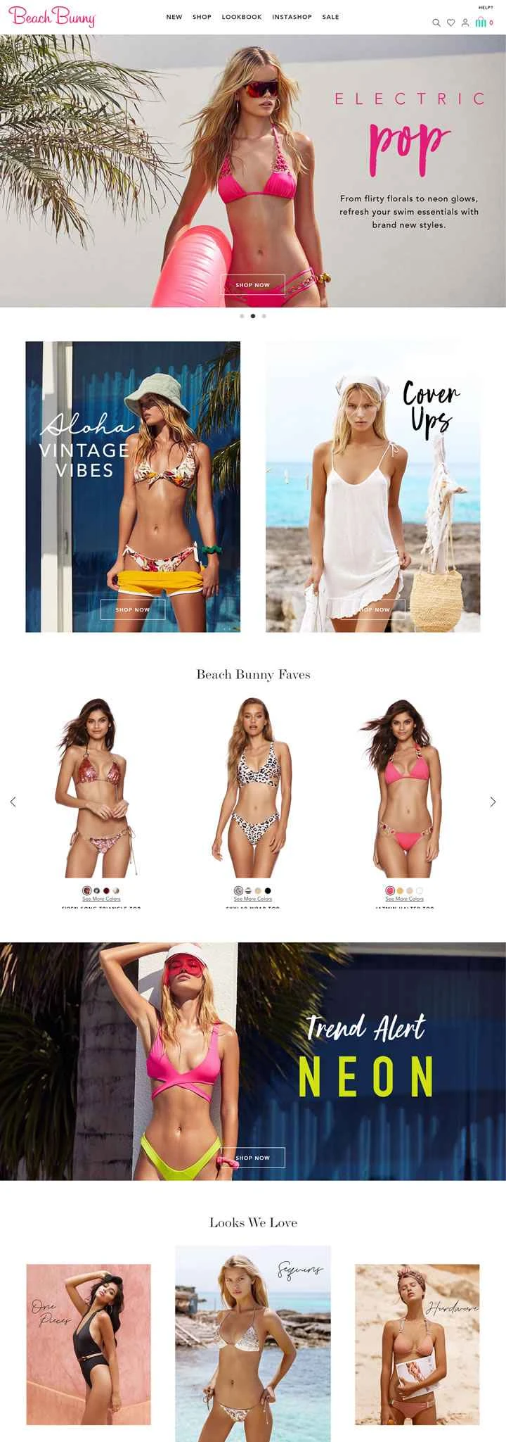 ビーチバニースイムウェア公式サイト：デザイナー水着とセクシーなビキニ