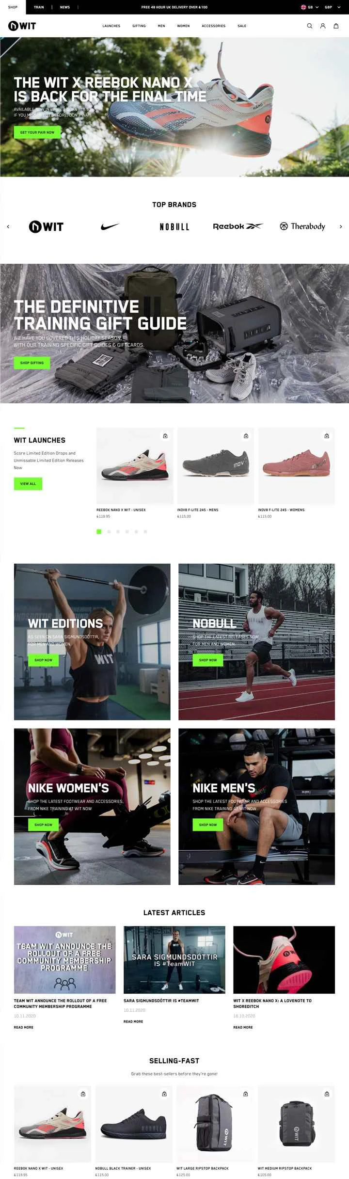 英国のフィットネス専門家：WITフィットネス