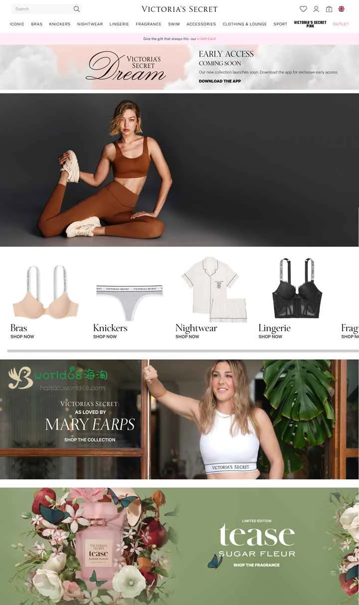 ヴィクトリアズ・シークレットUK公式サイト：ヴィクトリアズ・シークレットUK