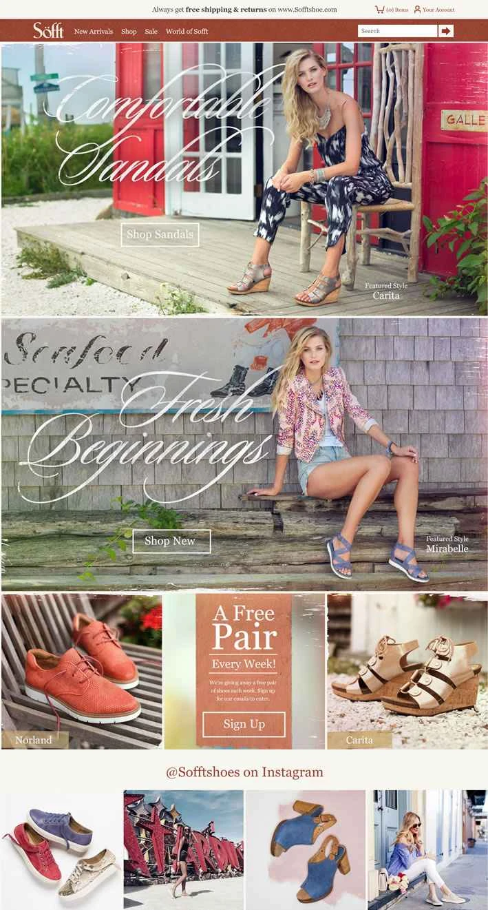 Sofft公式サイト：世界的に有名なフットウェアブランド