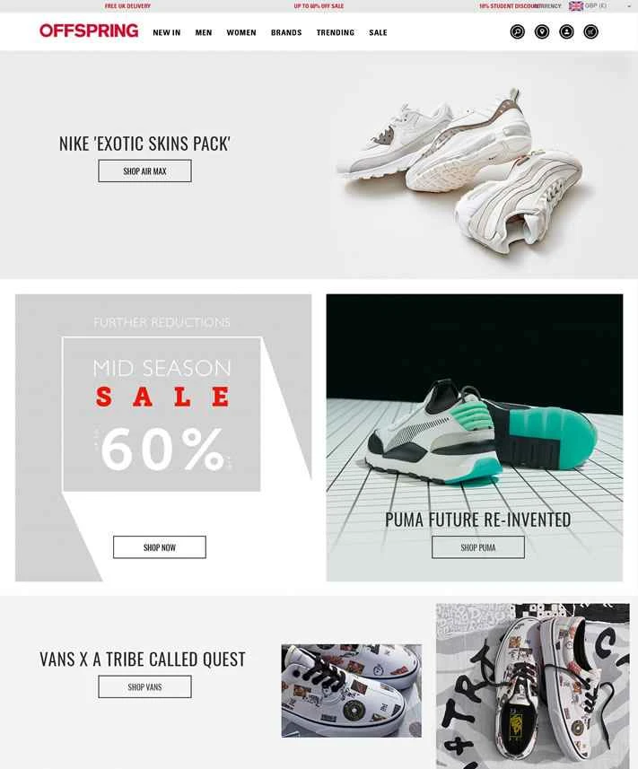 英国の老舗トレンドシューズストア「オフスプリング」