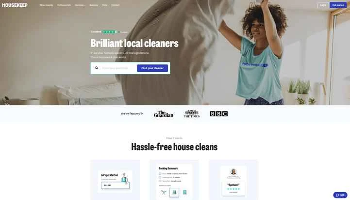 ロンドン最高のハウスクリーナー「ハウスキープ」を試してみよう