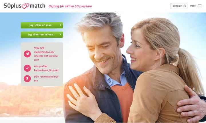 50歳以上のスウェーデン人向け出会い系サイト：50plusmatch.se