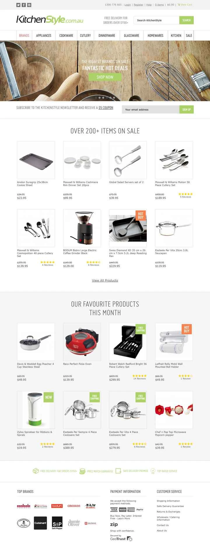 オーストラリアのオンラインキッチン用品店「Kitchen Style」