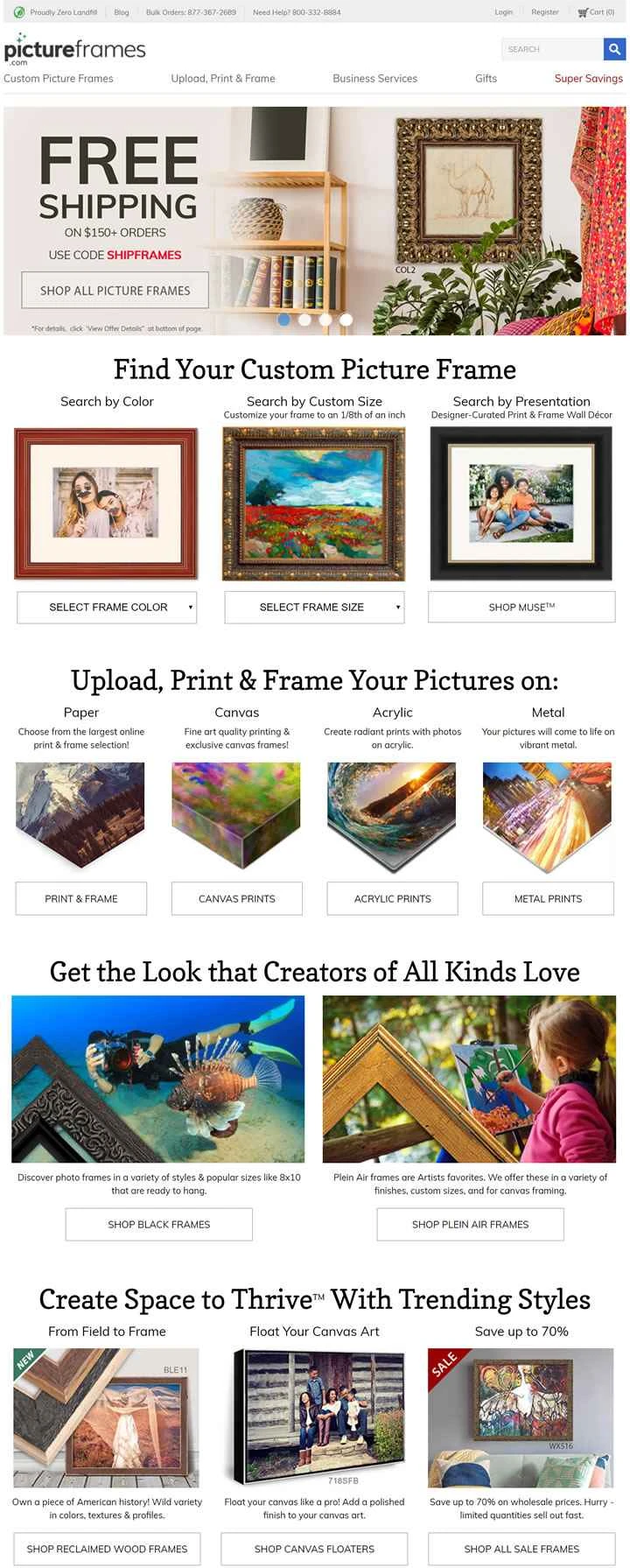 アメリカ製の額縁や絵画用額縁を購入：額縁