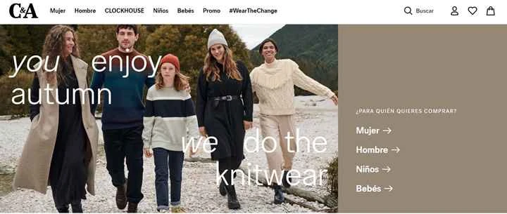 C&A スペイン語オンラインストア: 最高の価格でファッションをオンラインで