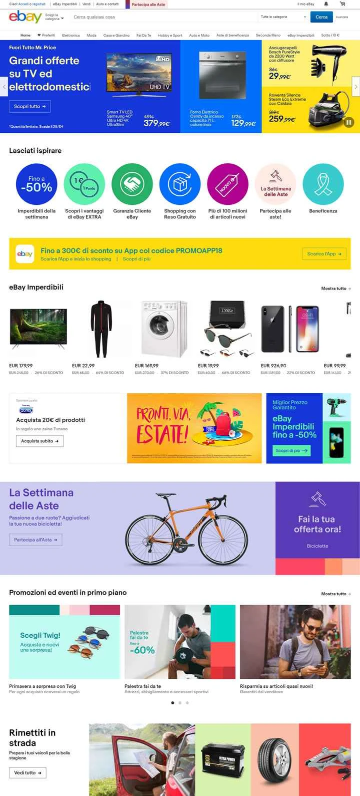 eBay イタリアのショッピング ウェブサイト: eBay.it