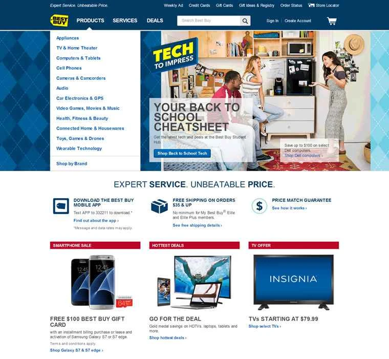 ベストバイ米国ウェブサイト: ベストバイ